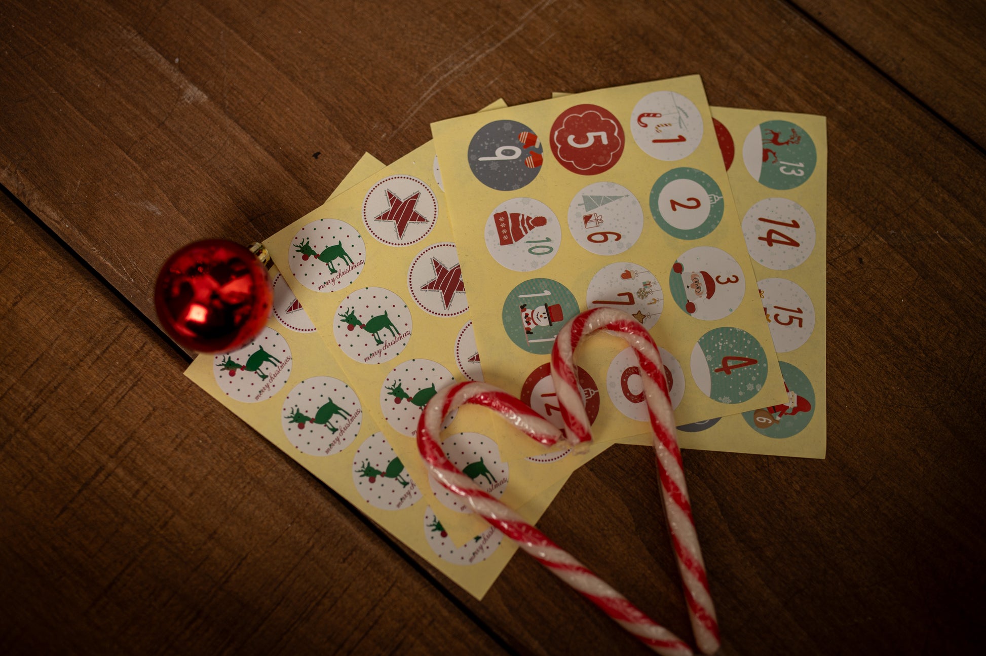 Kalendarz Adwentowy Zestaw Torebek z Akcesoriami