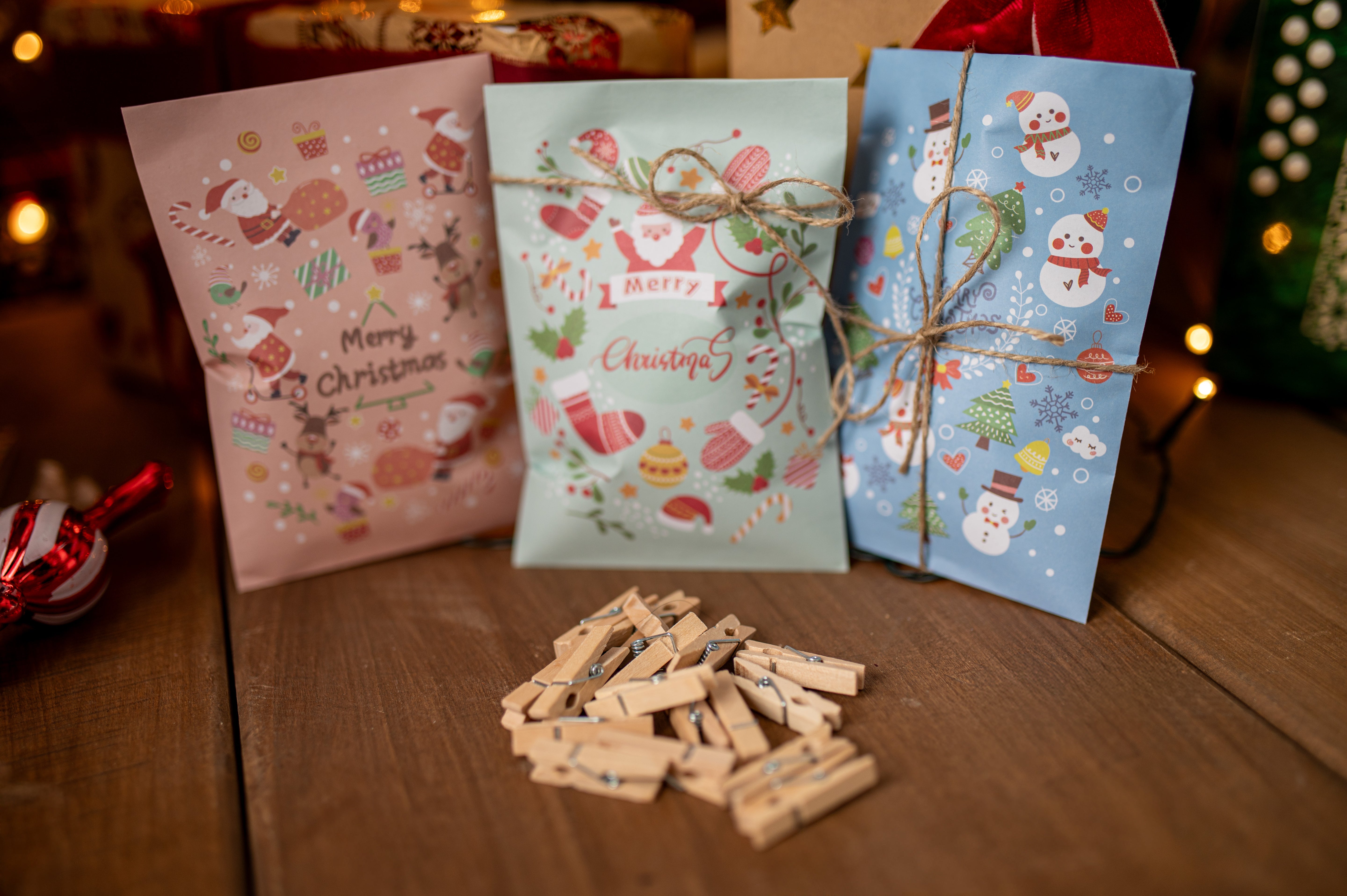 Kalendarz Adwentowy Zestaw Torebek z Akcesoriami