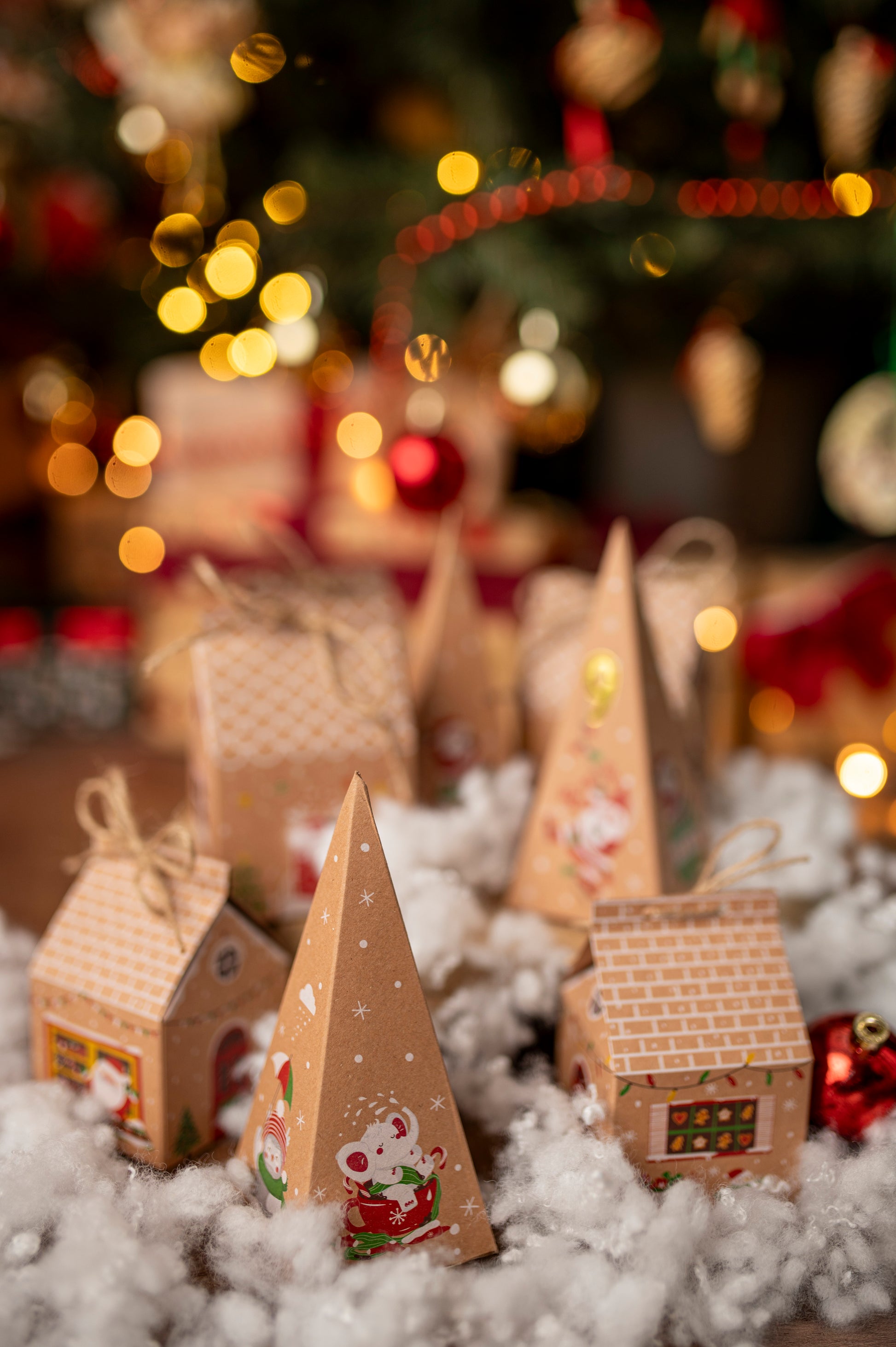 Pudełkowy kalendarz adwentowy 3D Domek