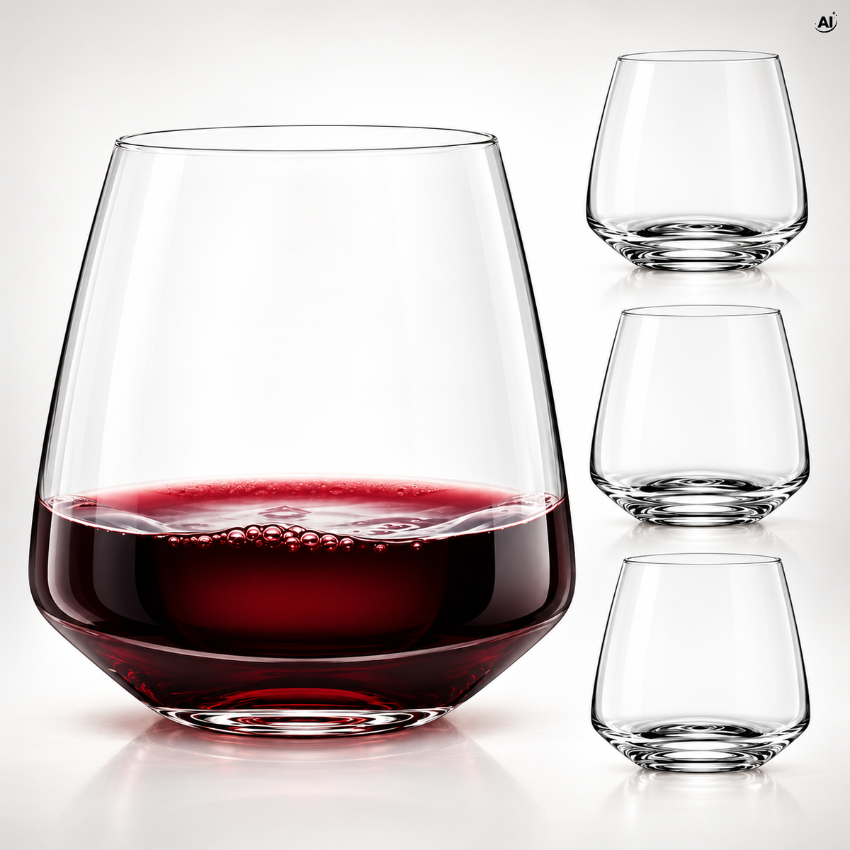 Szklanki do Wina Bez Nóżki 400 ml