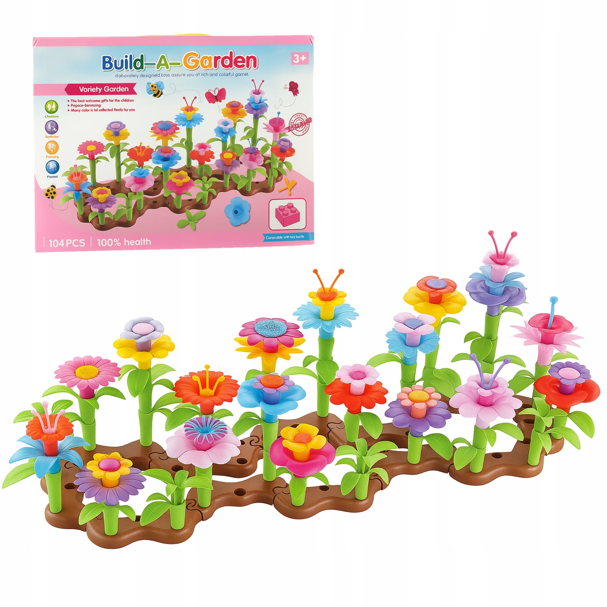 Klocki Konstrukcyjne Kreatywny Ogród Kwiatowy