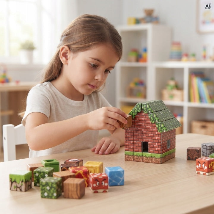 Klocki Magnetyczne Konstrukcyjne 3D Pixel Blocks
