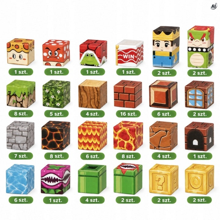 Klocki Magnetyczne Konstrukcyjne 3D Pixel Blocks