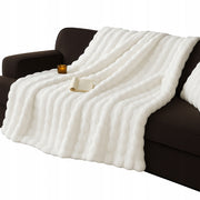 Koc 160x200cm Biały