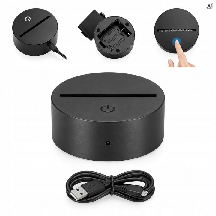 Lampka Nocna Piłka Nożna 3D LED