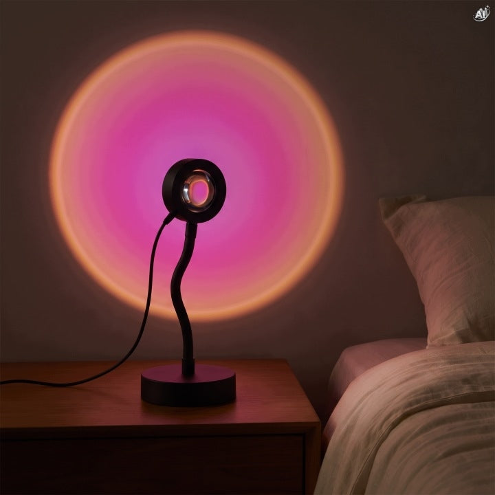 Lampka Projekcyjna LED Zachód Słońca 25 cm
