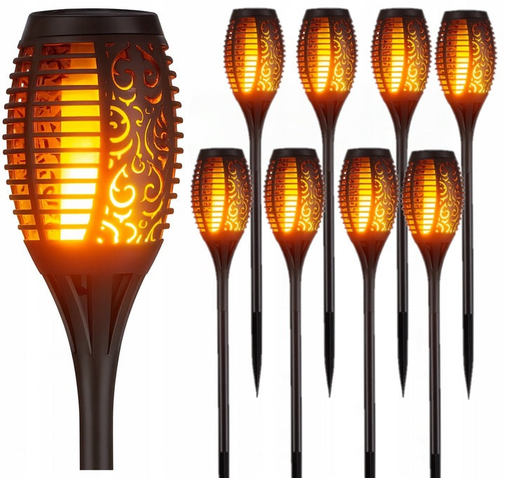 Lampki Solarne Led Pochodnie 6szt