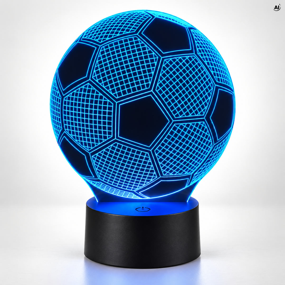Lampka Nocna Piłka Nożna 3D LED