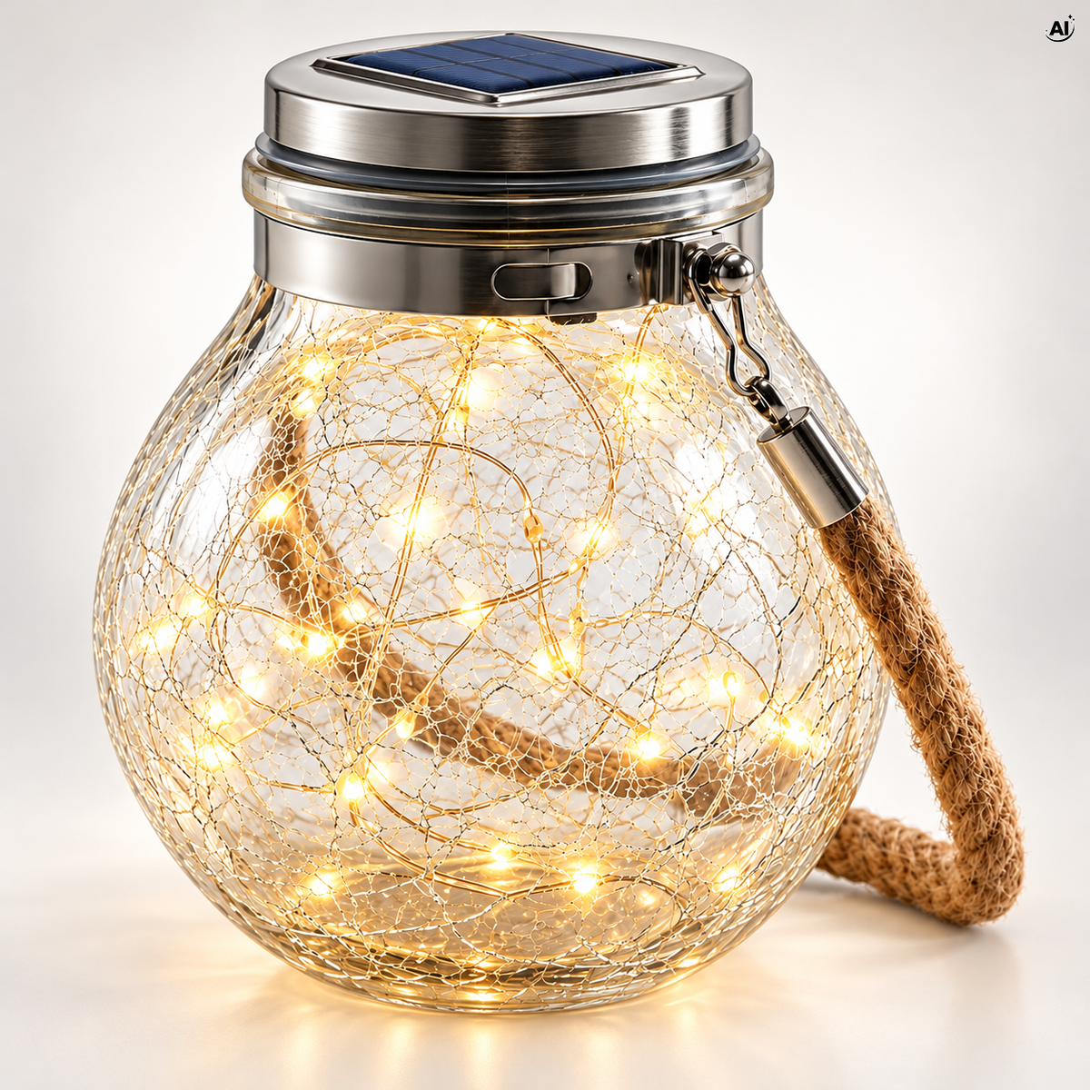 Solarna lampa ogrodowa LED typu „crackle”