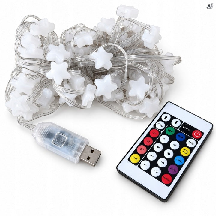 Lampki Gwiazdki LED 10 m 67 LED