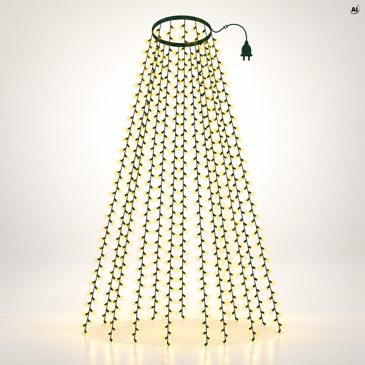 Lampki choinkowe z pierścieniem 3m