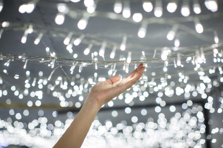 Światełka Sople LED 500 – 23 m, biały zimny