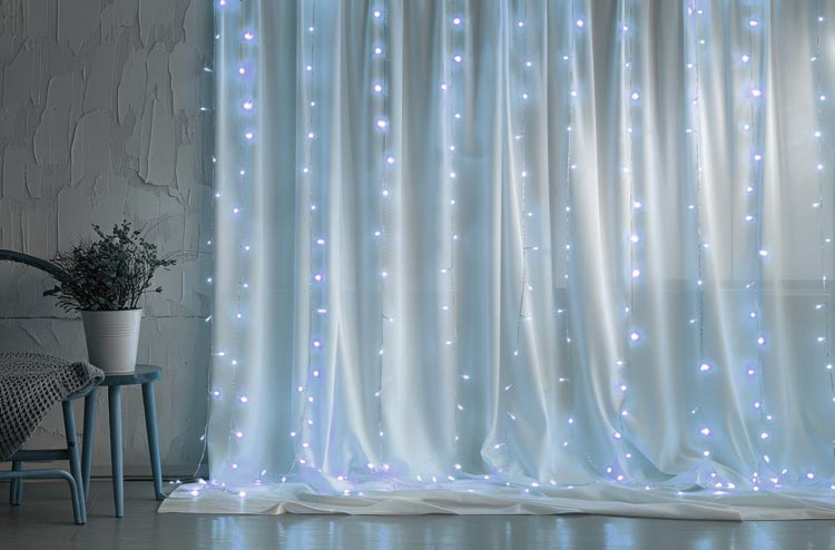 Światełka Sople LED 500 – 23 m, biały zimny