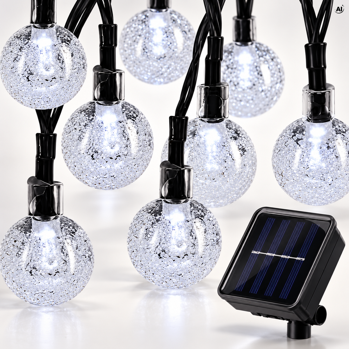 Lampki solarne Bombki LED 100 12m