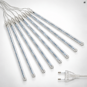 Lampki LED sople meteory 30 cm niebieskie