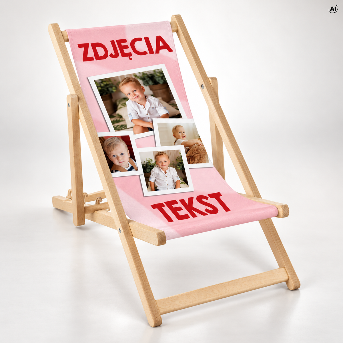 Leżak drewniany dziecięcy Personalizowany Prezent