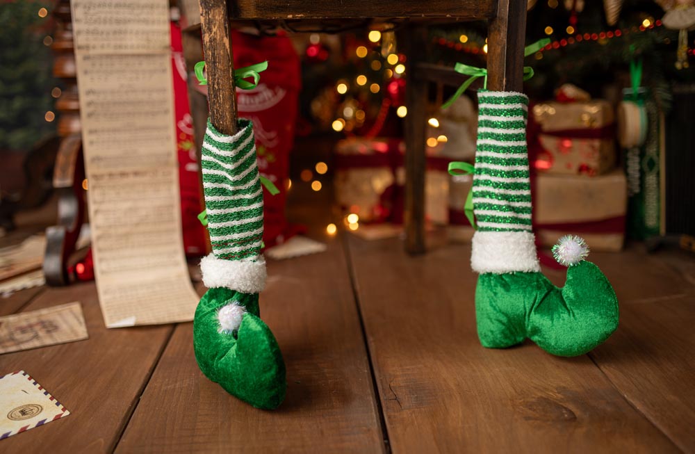 Świąteczne Etui Skarpetki na Nogi