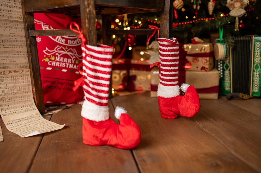 Świąteczne Etui Skarpetki na Nogi