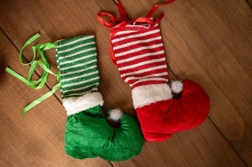 Świąteczne Etui Skarpetki na Nogi