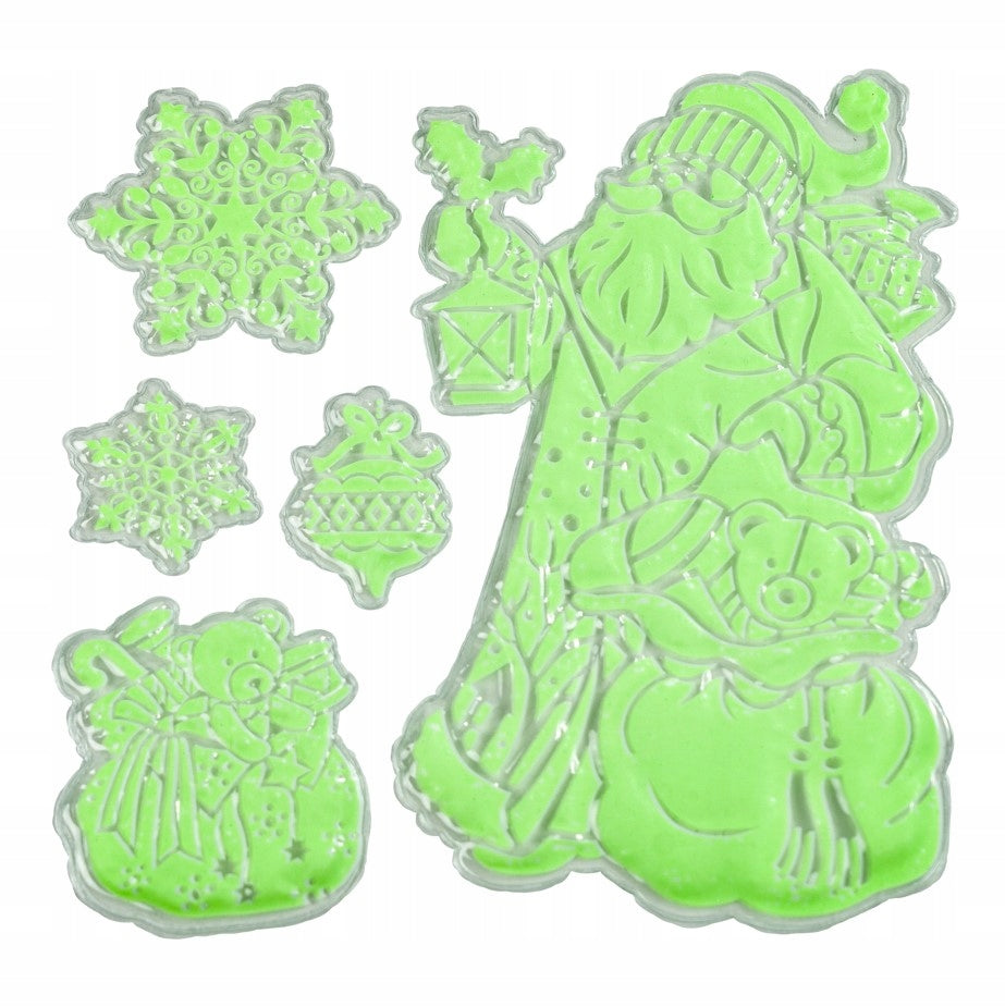 Naklejki Świąteczne 3D Mikołaj