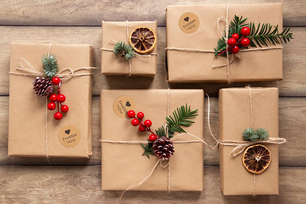 Naklejki Thank You Serca Brązowe 500szt