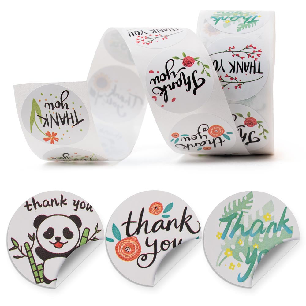 Naklejki Thank You Mix 500szt