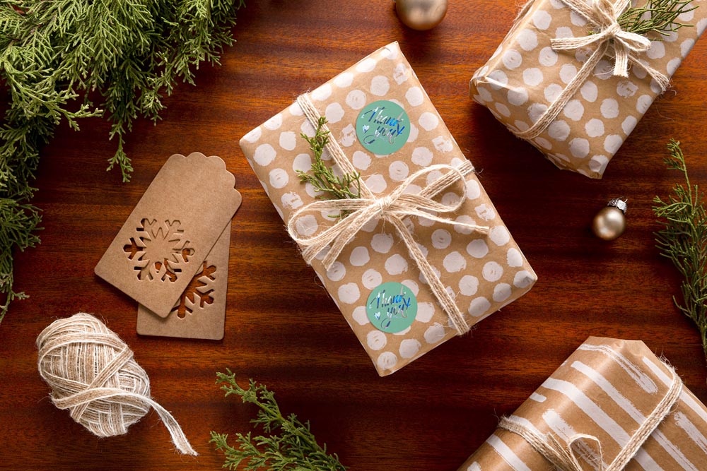 Naklejki Thank You Miętowa 500szt.