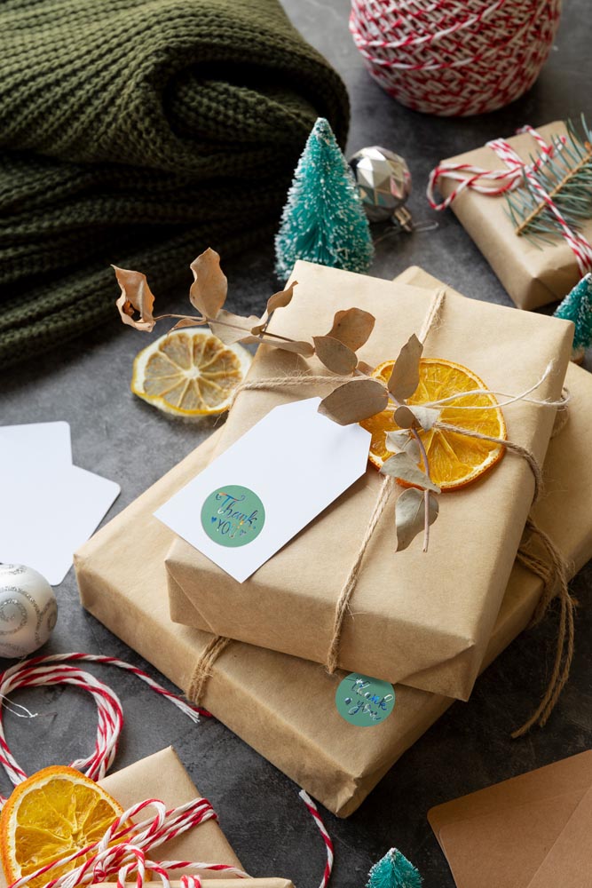 Naklejki Thank You Miętowa 500szt.