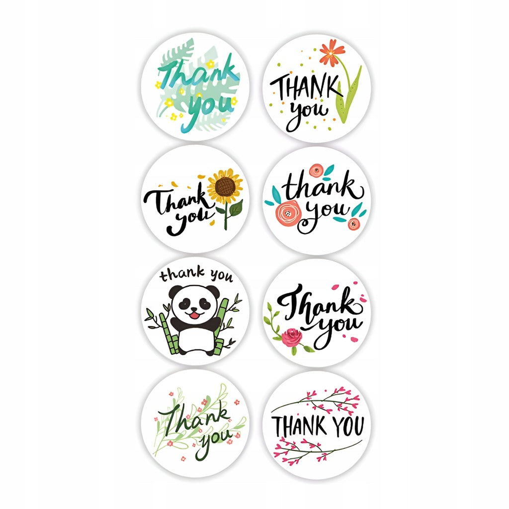 Naklejki Thank You Mix 500szt