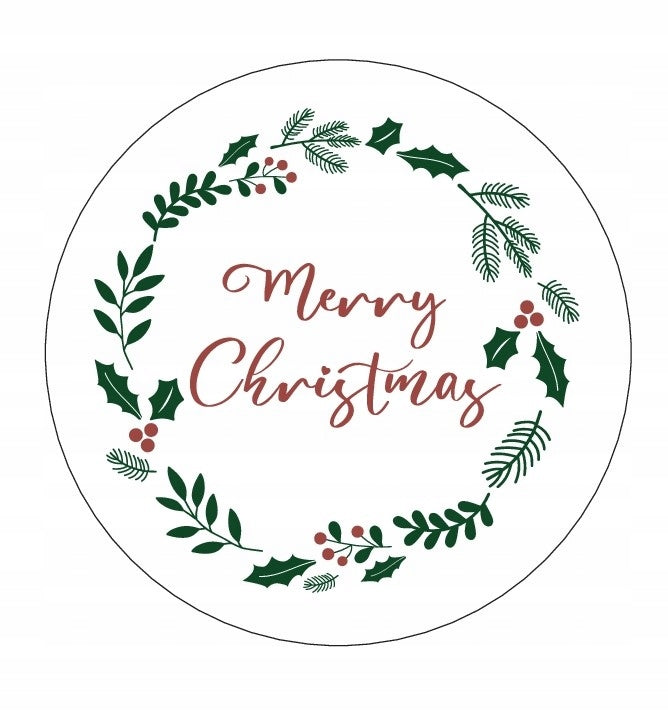 Naklejki Świąteczne Merry Christmas 10 szt