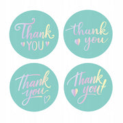 Naklejki Thank You Miętowa 500szt.