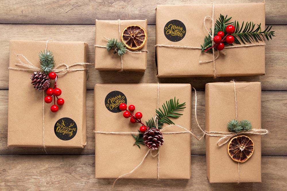 Naklejki Merry Christmas Czarne