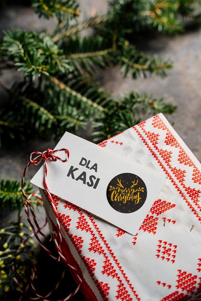 Naklejki Merry Christmas Czarne