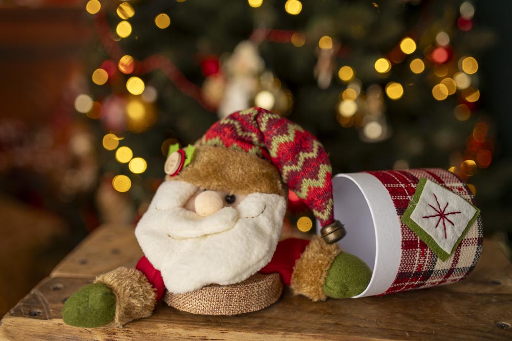 Opakowanie Świąteczne Maskotka Mikołaj