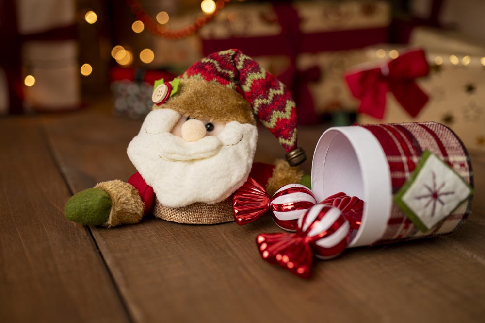 Opakowanie Świąteczne Maskotka Mikołaj