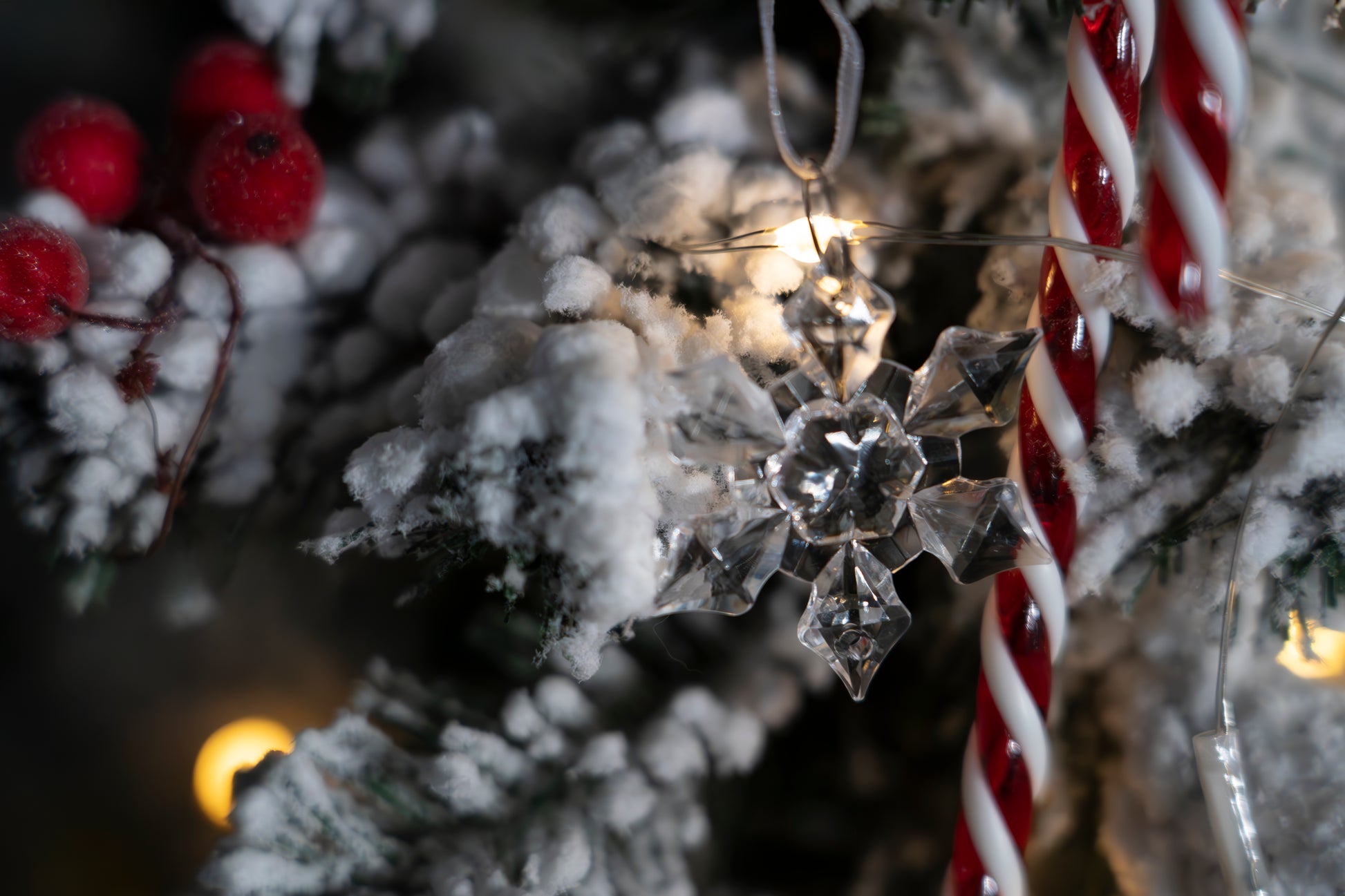 Zawieszki Kryształowa Śnieżynka 100szt