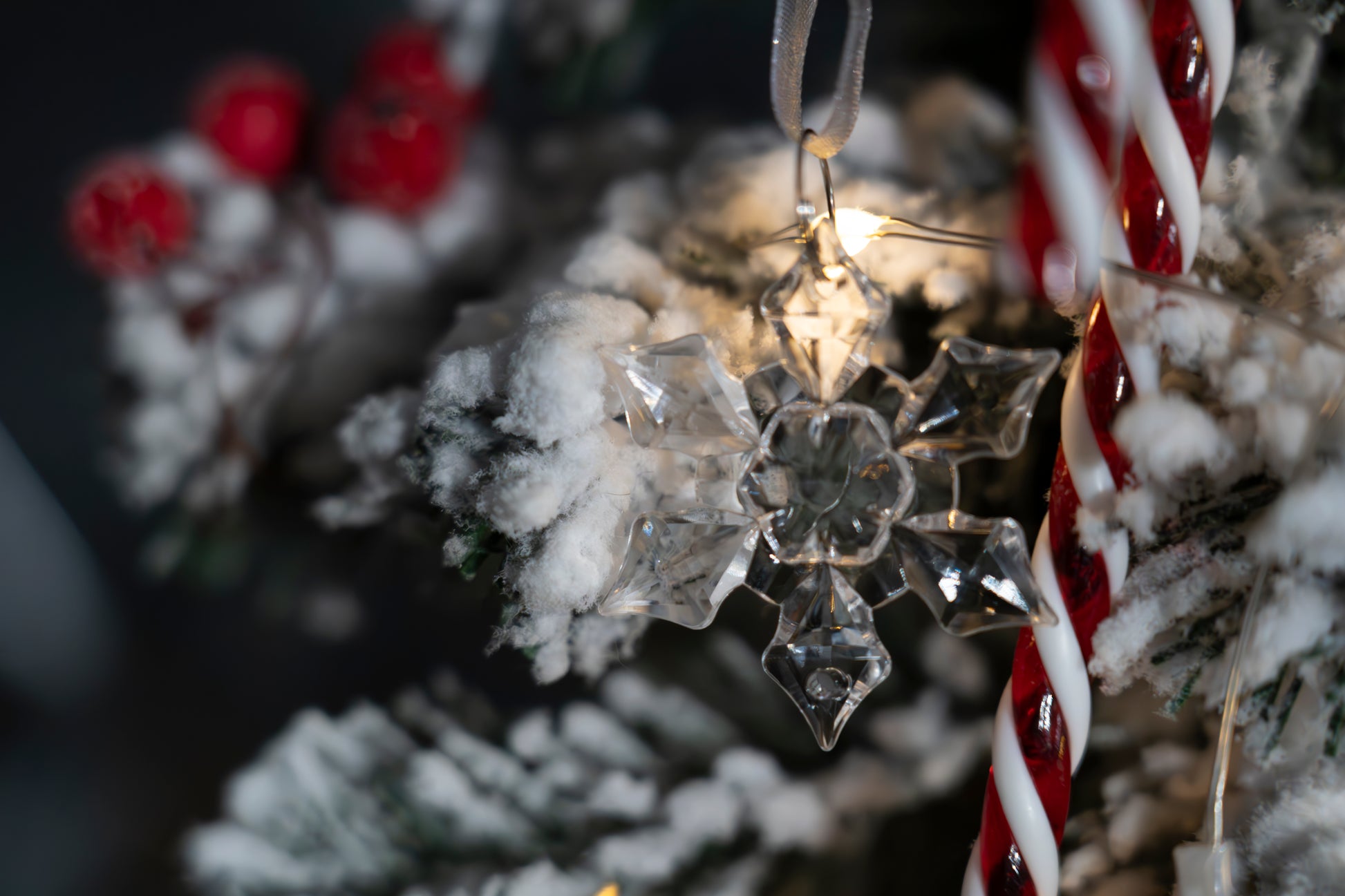 Zawieszki Kryształowa Śnieżynka 100szt