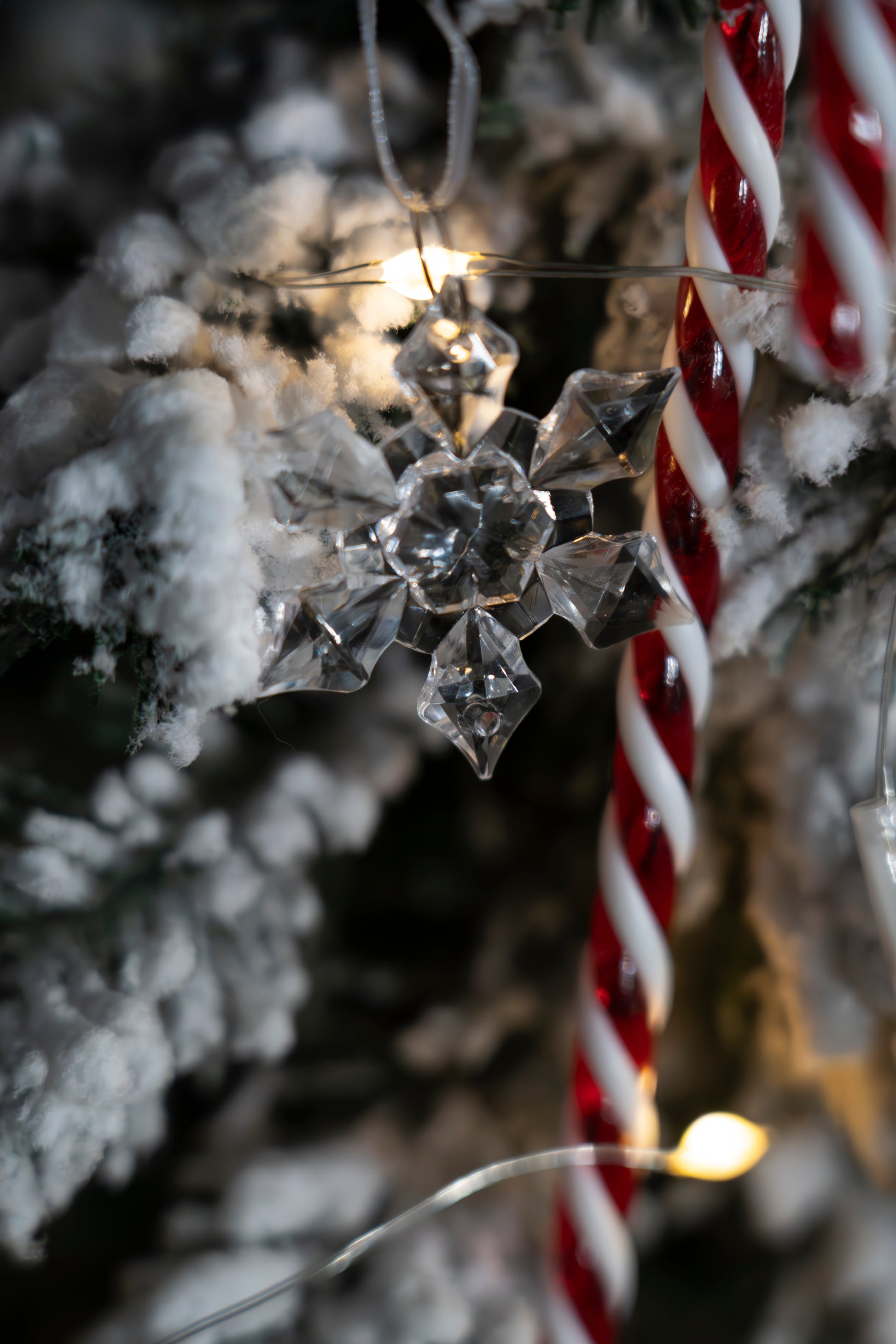 Zawieszki Kryształowa Śnieżynka 100szt