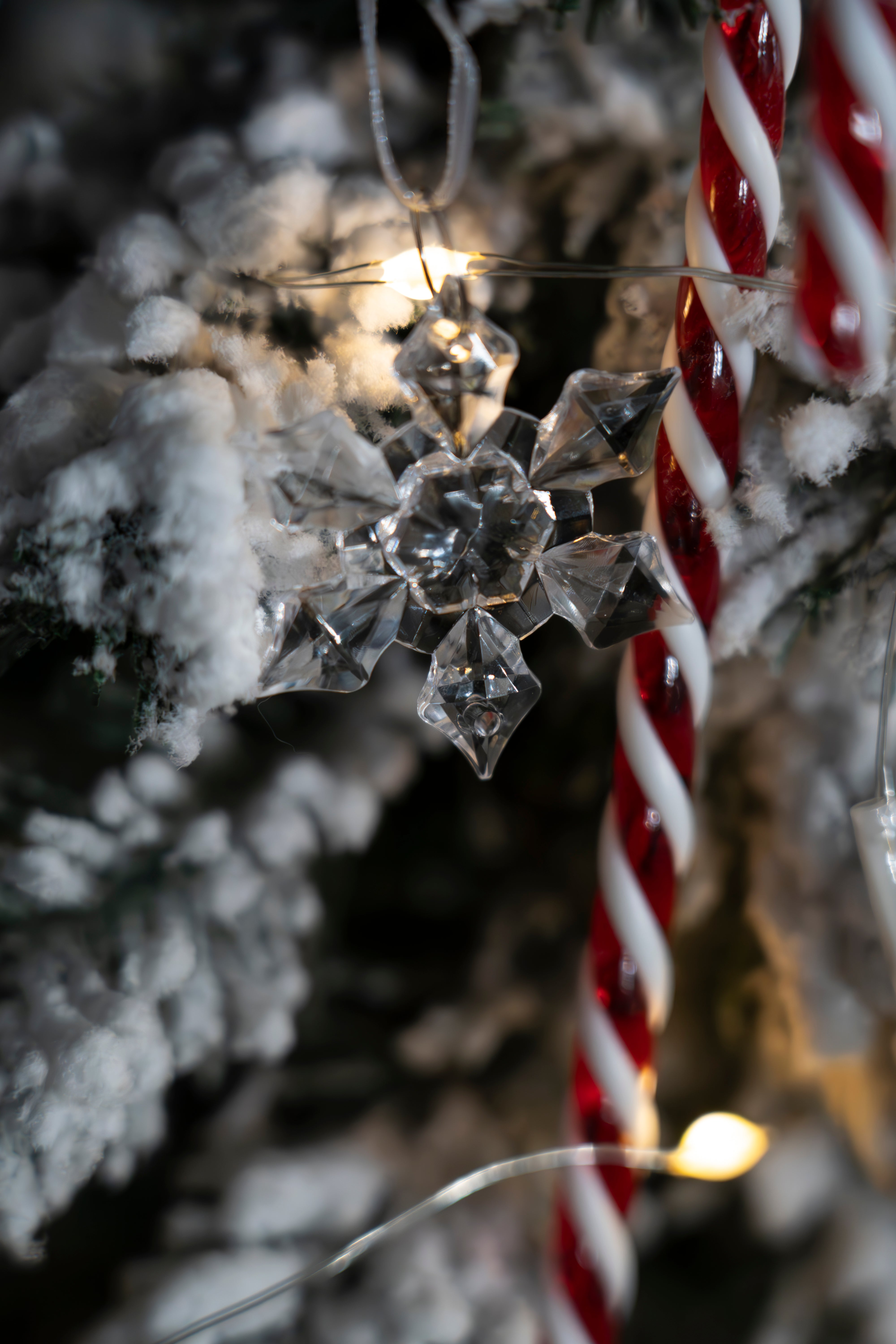 Zawieszki Kryształowa Śnieżynka 100szt