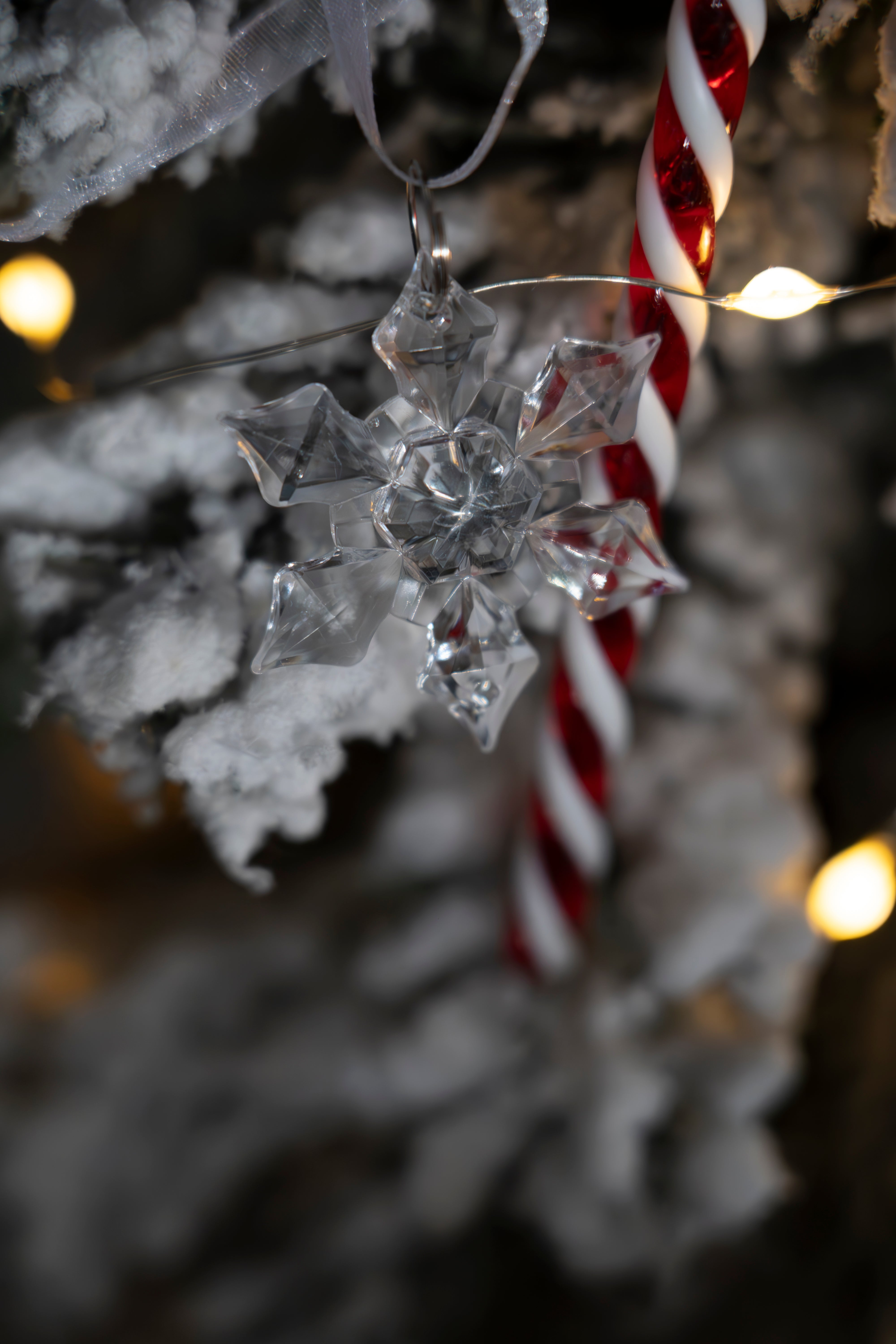 Zawieszki Kryształowa Śnieżynka 100szt