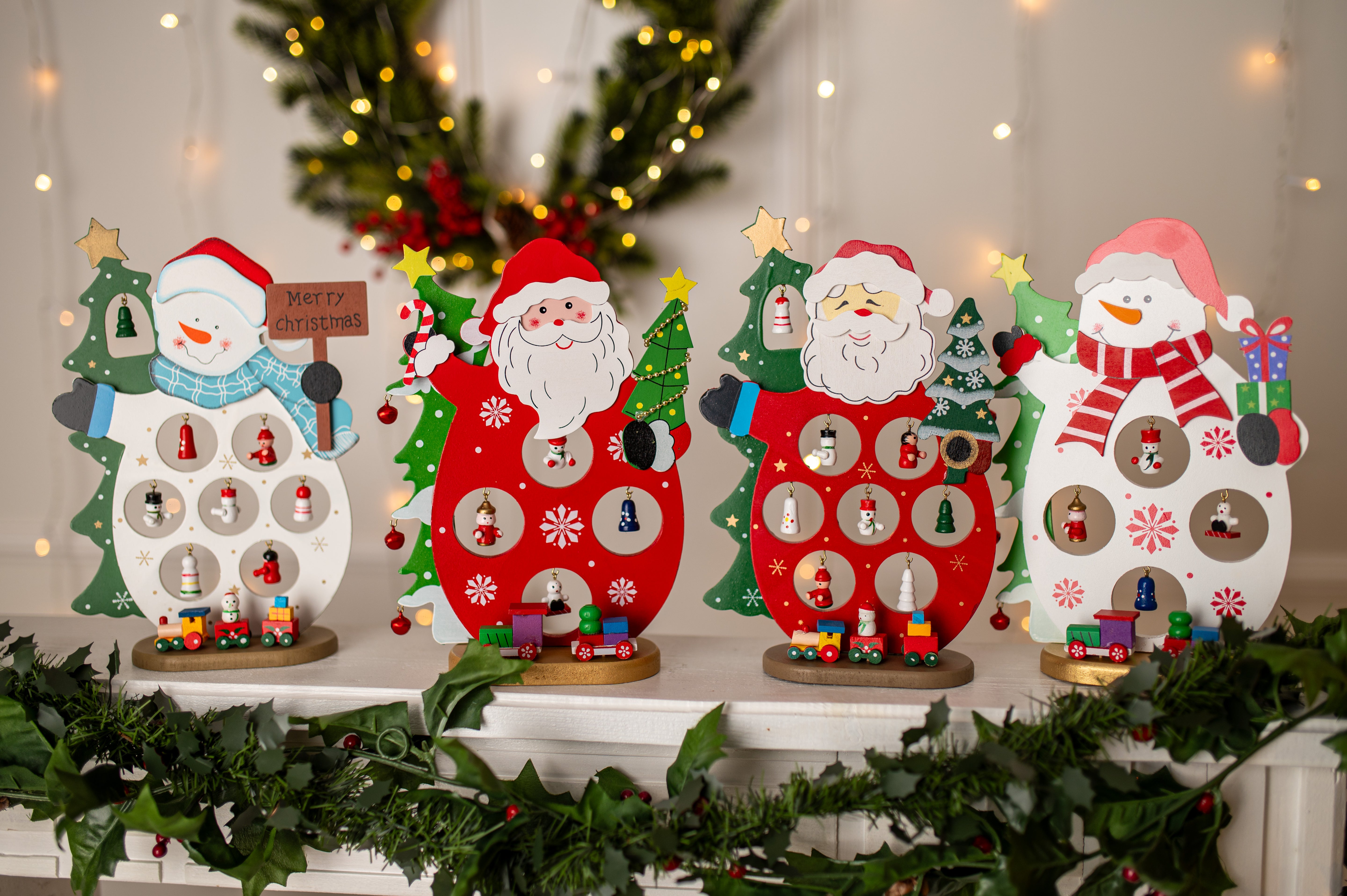 Drewniana Figurka Bałwan