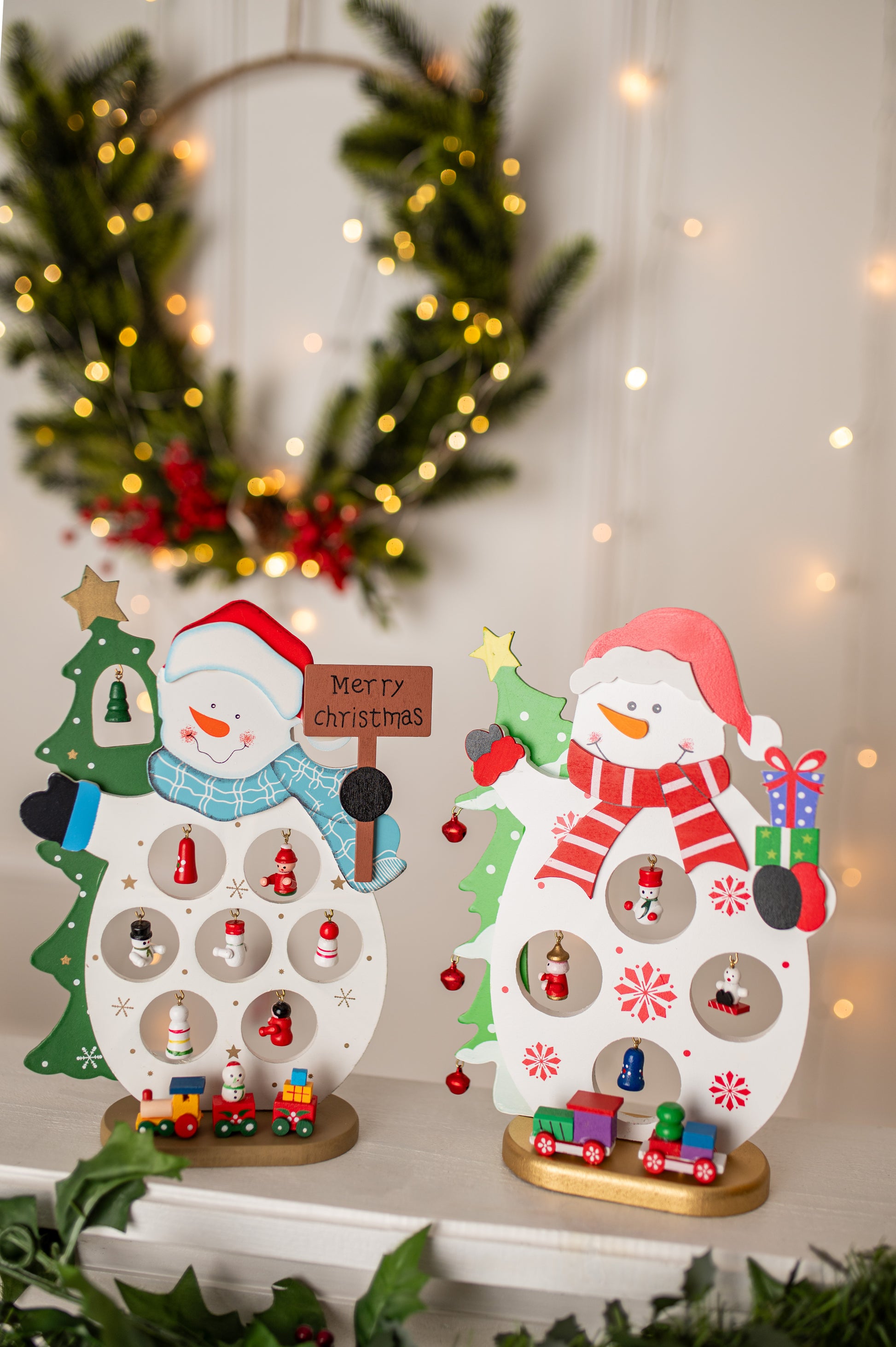 Drewniana Figurka Bałwan