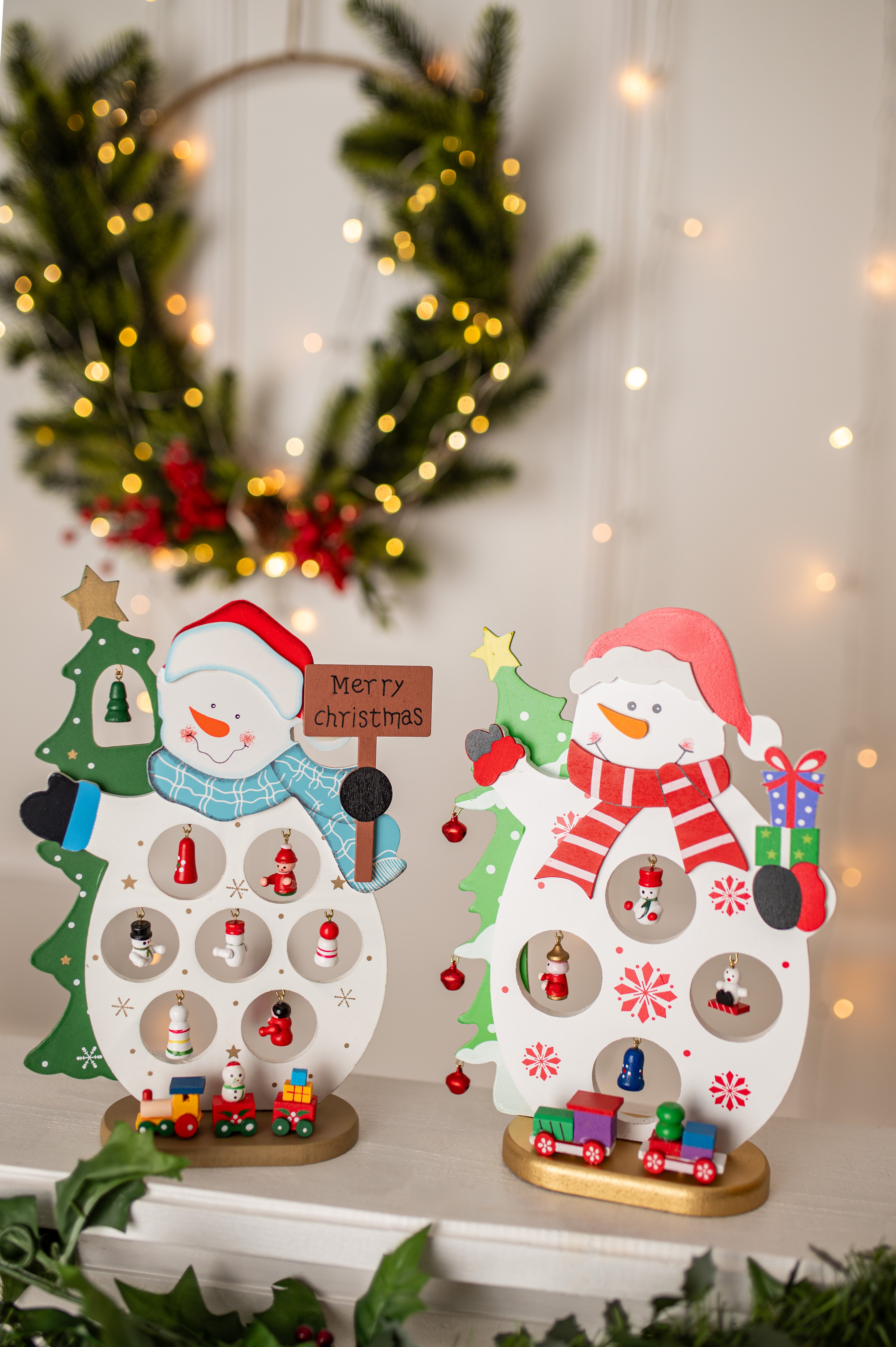 Drewniana Figurka Bałwan