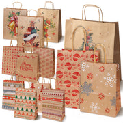 Świąteczne Torby Papierowe na Prezenty – Zestaw 13 szt.