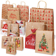 Świąteczne Torebki Prezentowe – Zestaw 12 szt.