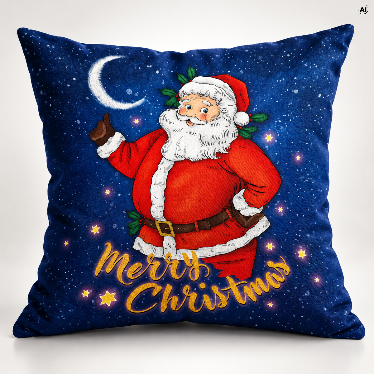 Poduszka świąteczna 25x25cm ŚWIĘTY MIKOŁAJ Merry Christmas