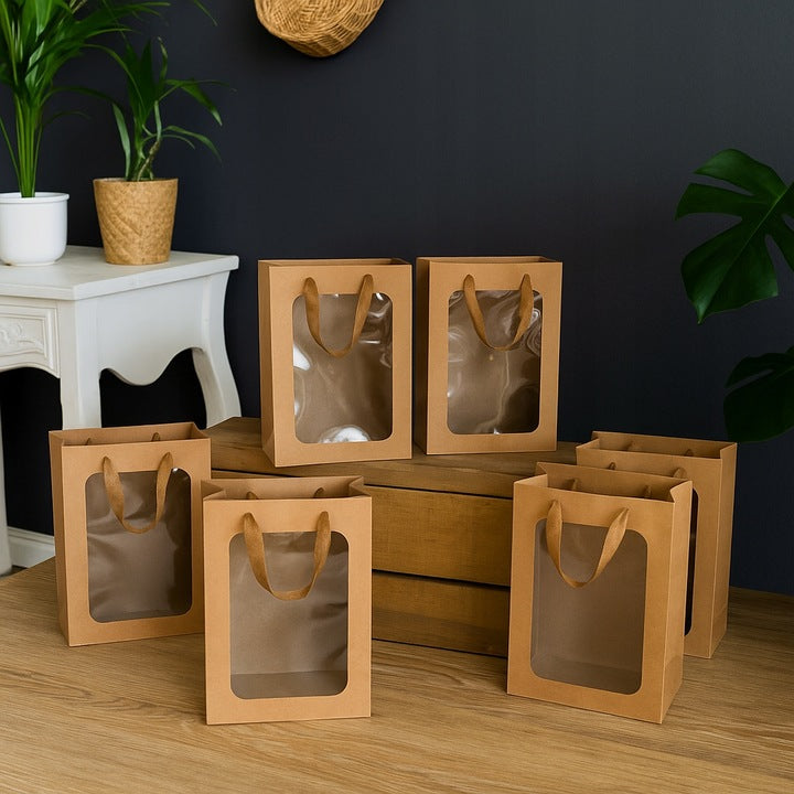 Papierowe Torebki Prezentowe z Okienkiem