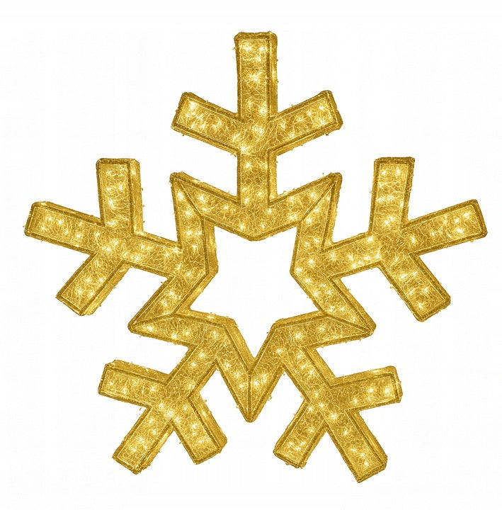 Płatki śniegu 3D Śnieżka 2m Led Świetlna Świąteczna