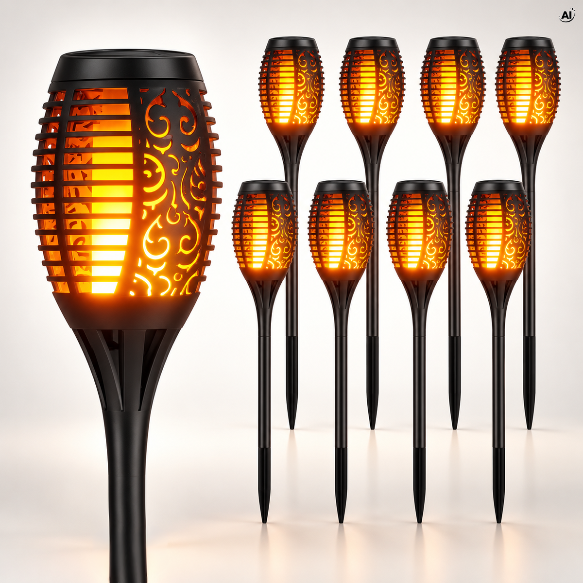 Lampki Solarne Led Pochodnie 6szt
