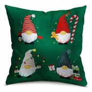 Poduszka Świąteczna 250×250mm – Skrzaty / Mikołaje